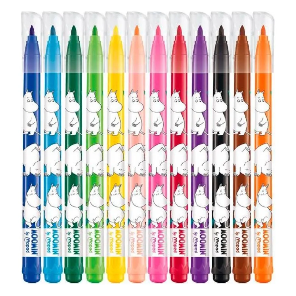 Moomintroll Feutres couleur lavables lot de 12