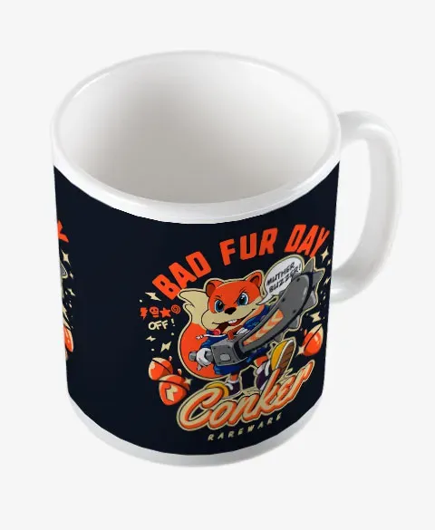 Pixgoodies Conker’s Bad Fur Day mug