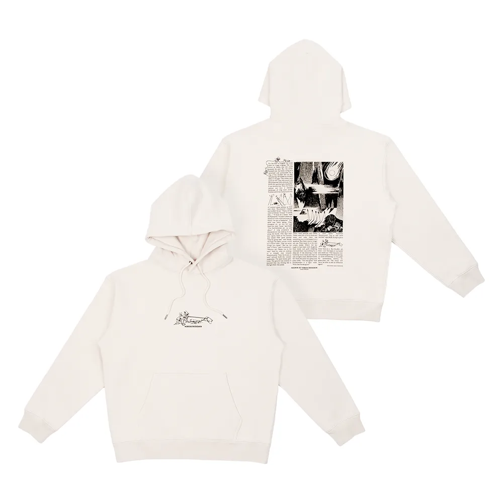 Moomintroll Comet Moomin sweat à capuche beige coton épais