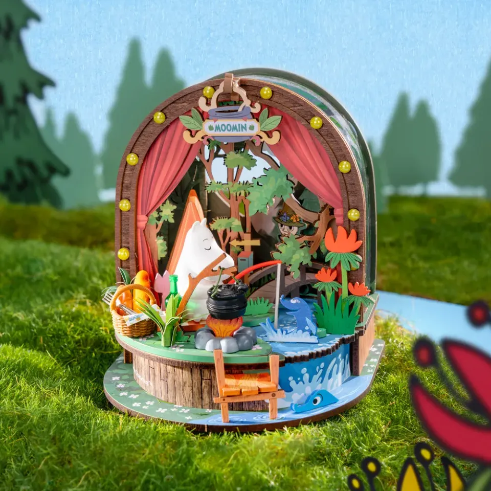 Moomintroll Forest Camp maison poupée 3D DIY Rolife