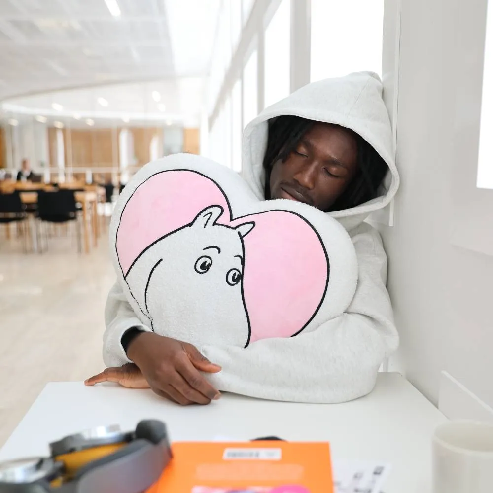 Moomintroll Love coussin rose 46x39 cm