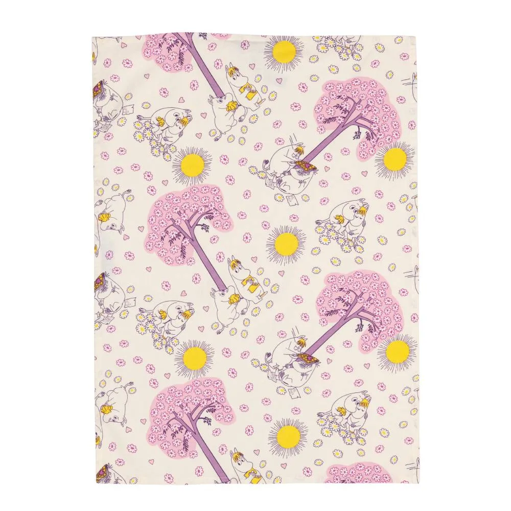 Moomintroll Sweethearts Torchons Coton Lot de 2 50x70 cm