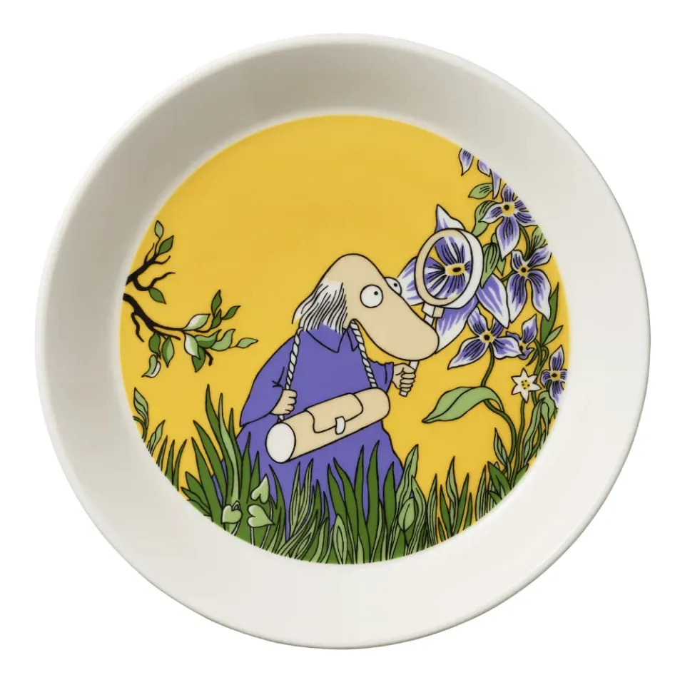 Moomintroll Hemulen assiette 19 cm jaune classique