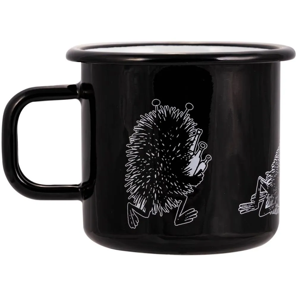 Moomintroll Retro Stinky mug emaille noir 37 cl