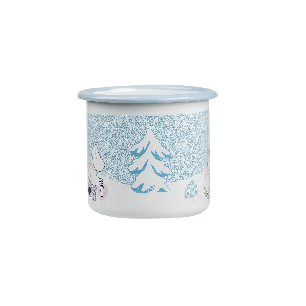 Moomintroll Let it Snow mug émail 37 cl hiver