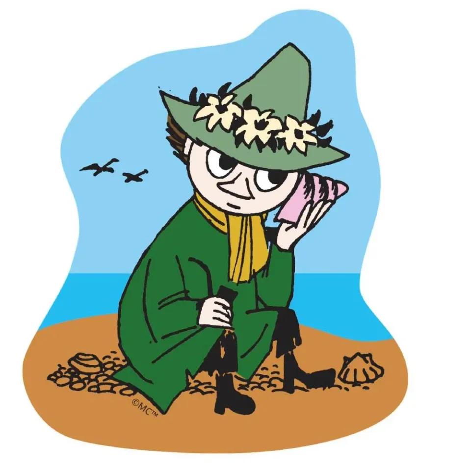 Moomintroll Snufkin sticker vinyle 9x9 cm