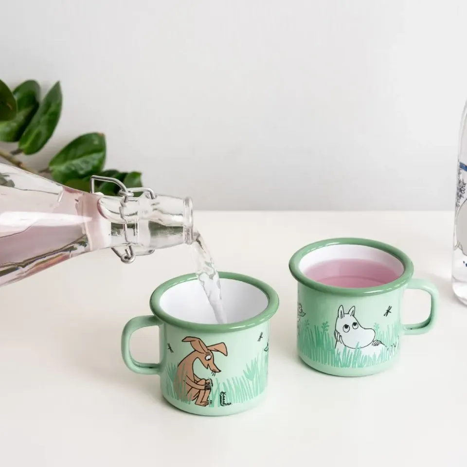 Moomintroll Boys mug émail 2,5 dl vert jardin