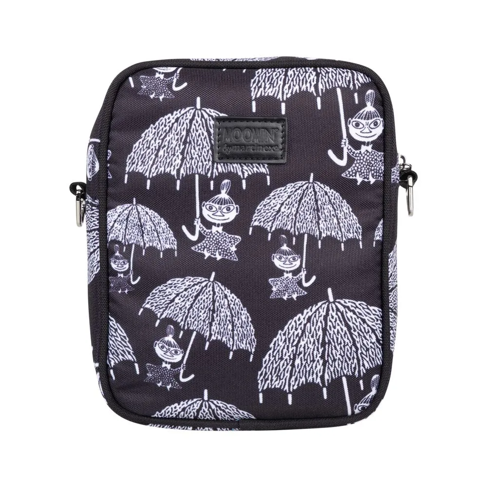 Little My Rain sac bandoulière noir blanc imperméable