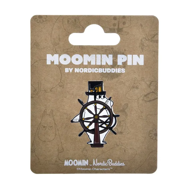 Moominpappa Helm Pin's Métal Blanc 4x3 cm