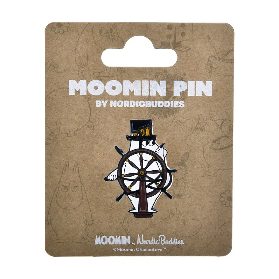 Moominpappa Helm Pin's Métal Blanc 4x3 cm
