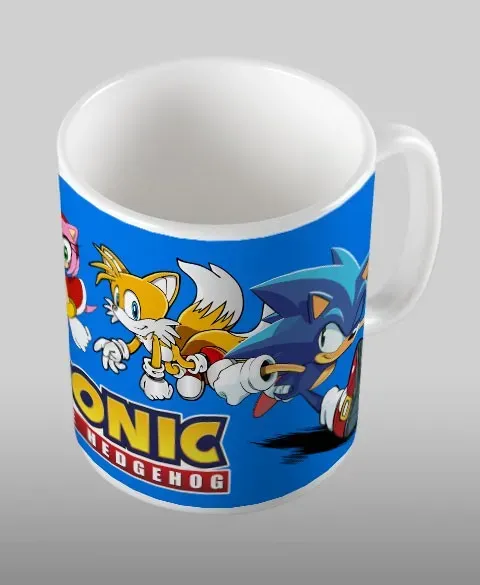 Pixgoodies Sonic et ses amis mug céramique jeu vidéo