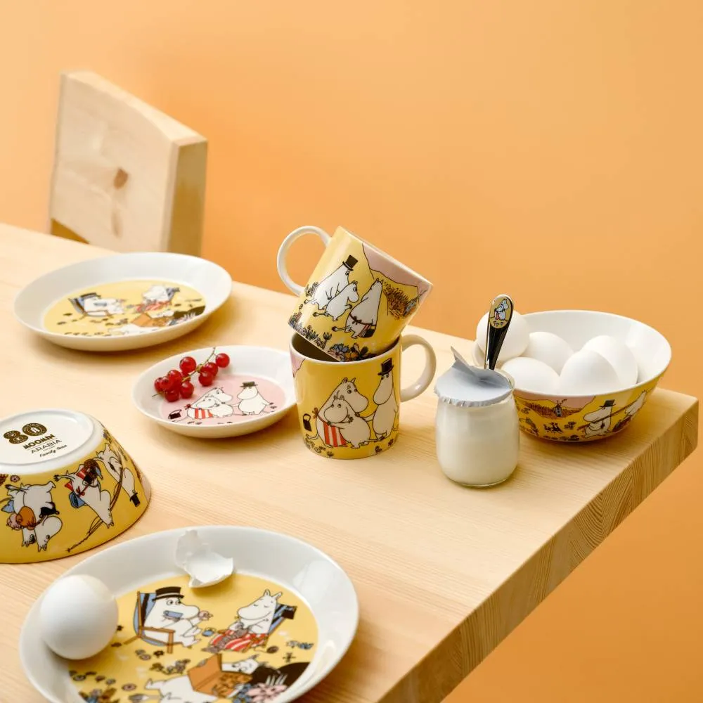 Moomintroll Family Time assiette 19 cm retrouvailles