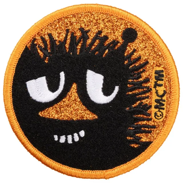 Moomintroll Stinky patch thermocollant orange paillettes 8 cm
