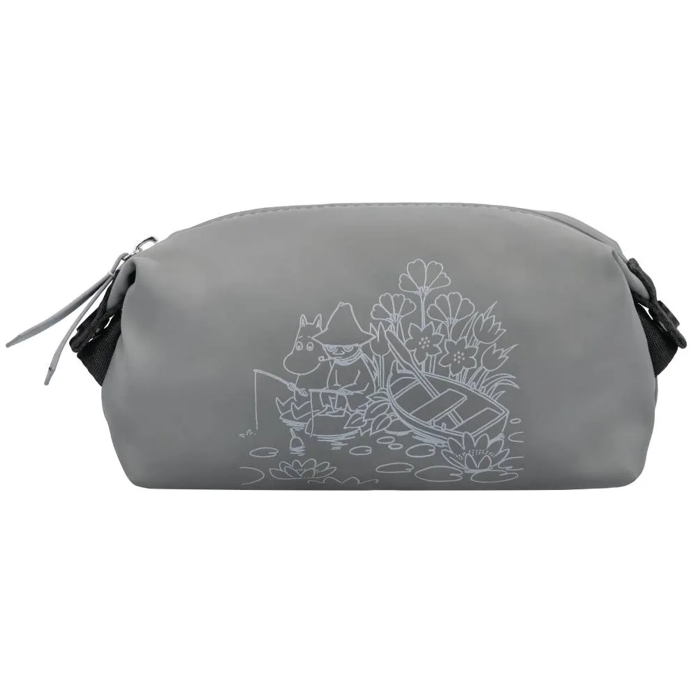Moomintroll Fishing trousse réfléchissante grise 19,5 cm