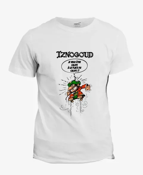 Pixgoodies Iznogoud Calife t-shirt bande dessinée