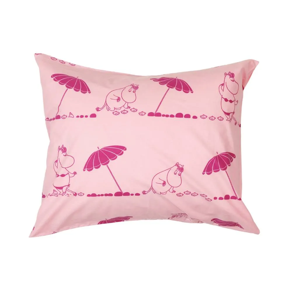 Moomintroll Gorgeous taie d'oreiller rose coton bio