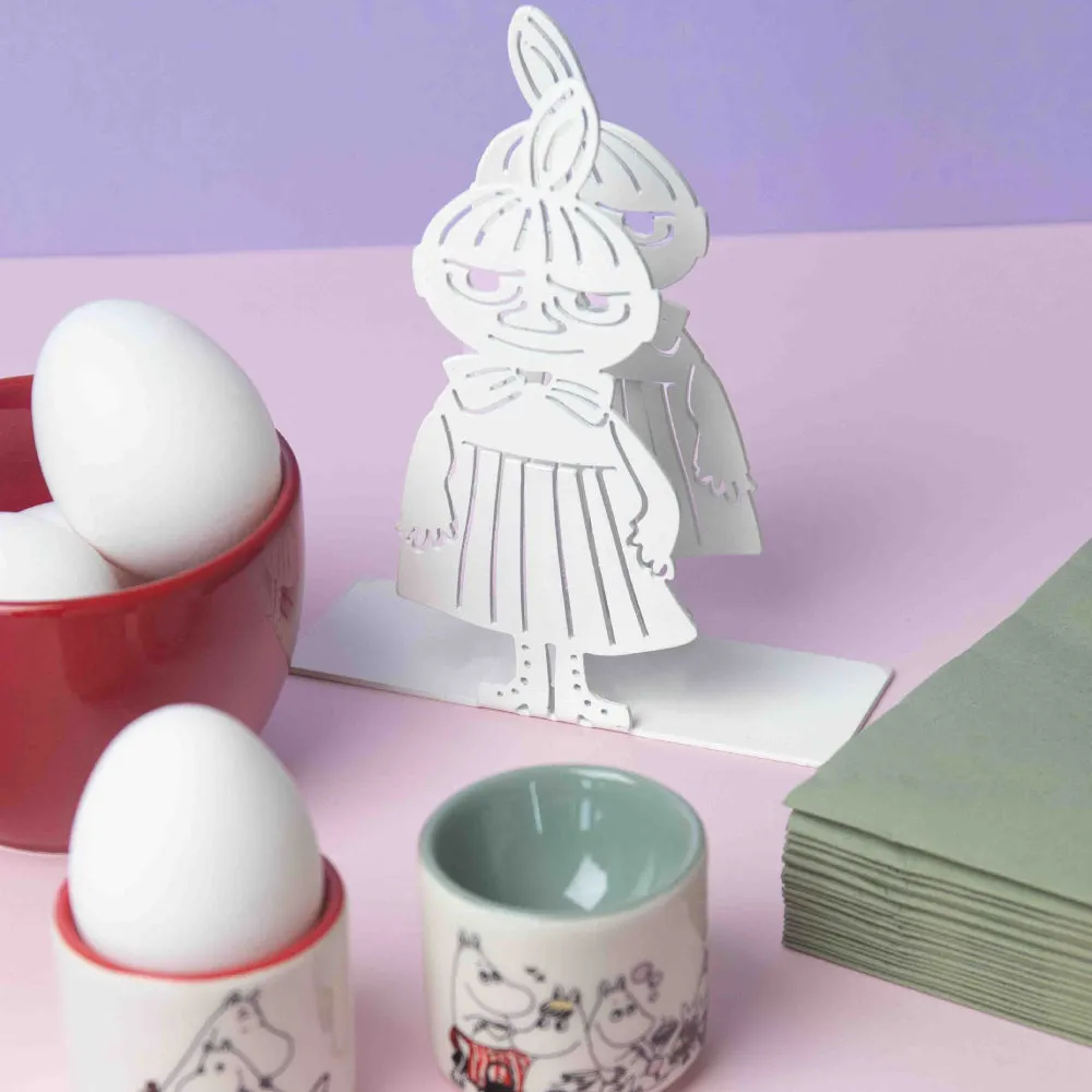 Moomintroll Little My porte-serviettes blanc métal 14 cm