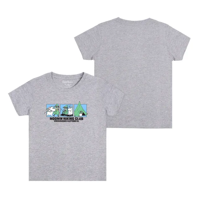 Moomintroll Moomintroll & Snufkin t-shirt enfant gris coton
