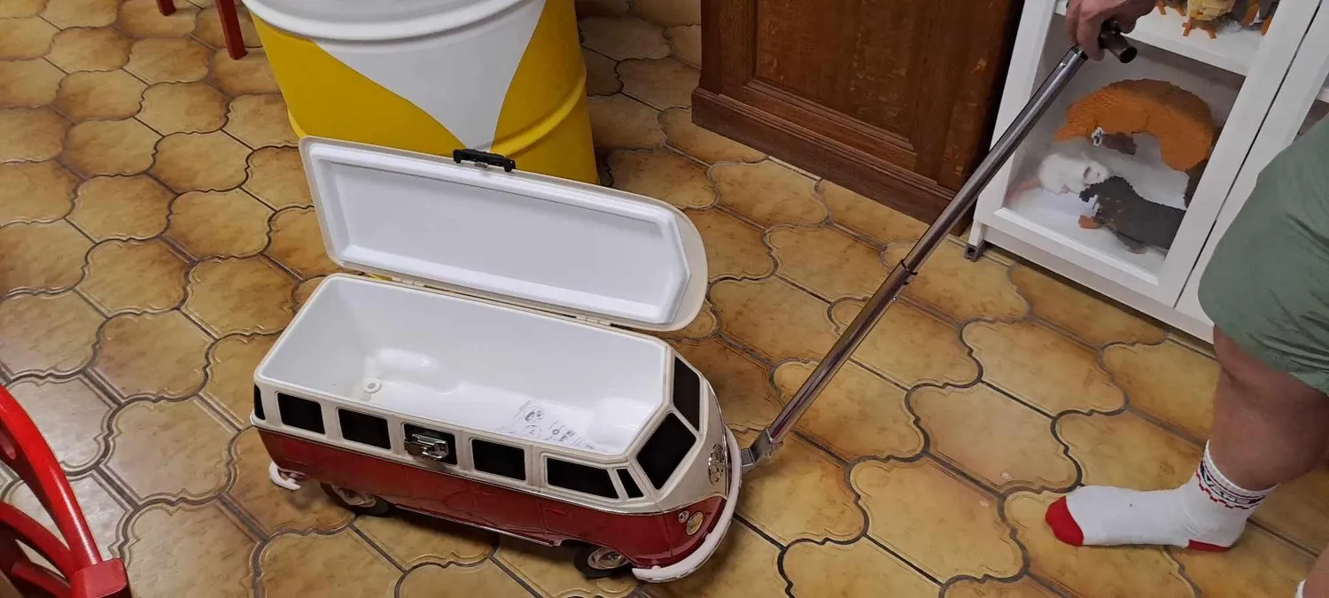 Brisa VW T1 Combi glacière roulante rouge 26 L
