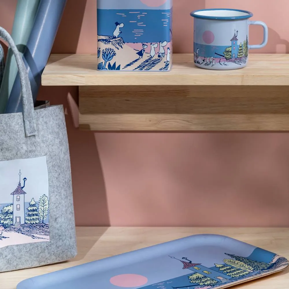 Moomintroll Sunset mug émaillé bleu 55 cl