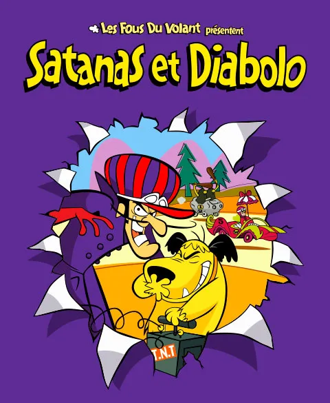 Pixgoodies Satanas et Diabolo Les Fous du volant mug céramique