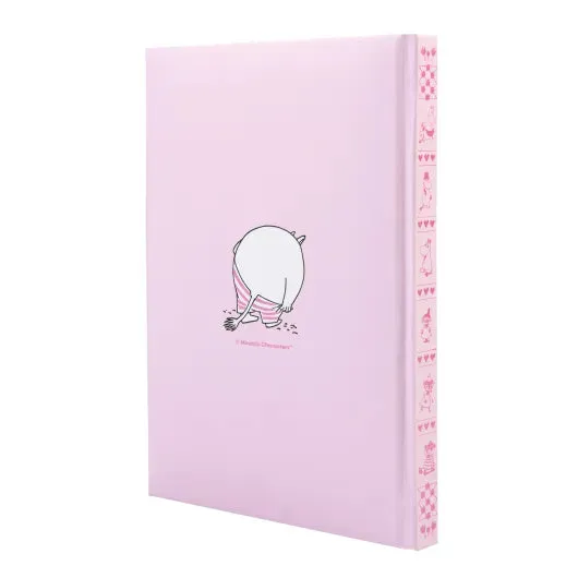 Moomintroll Beach carnet A5 rose 192 pages