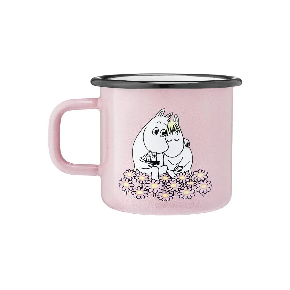 Moomintroll Together mug émaillé rose 37 cl