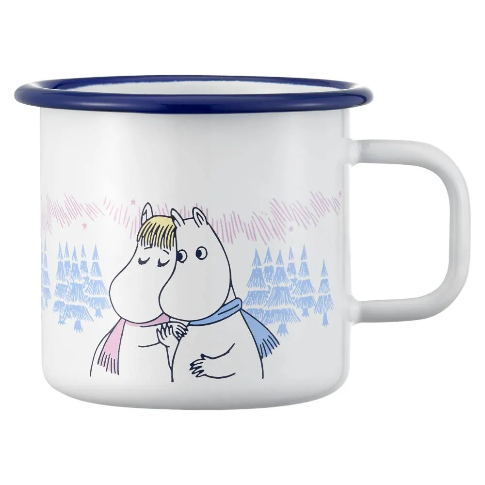 Moomintroll Frosty Day Mug émaillé blanc 37 cl