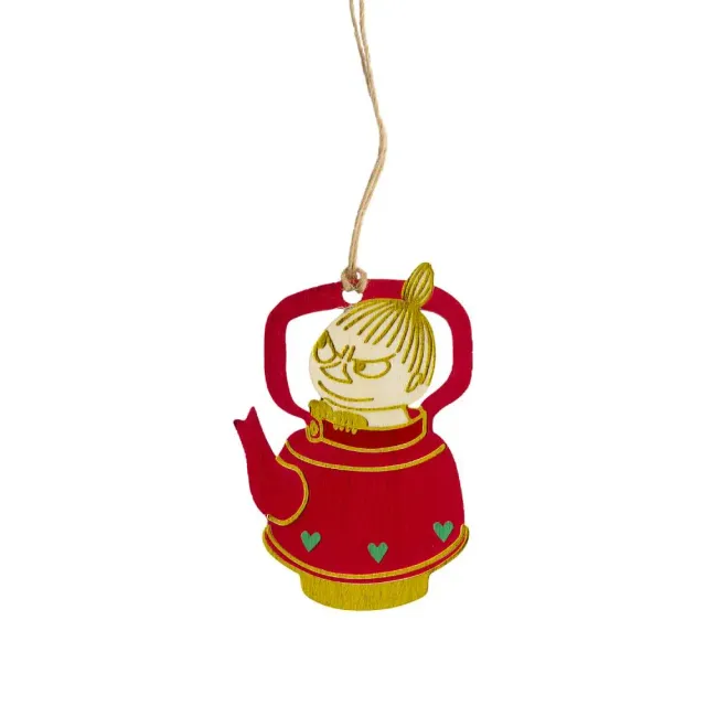 Moomintroll Little My décoration Noël théière rouge
