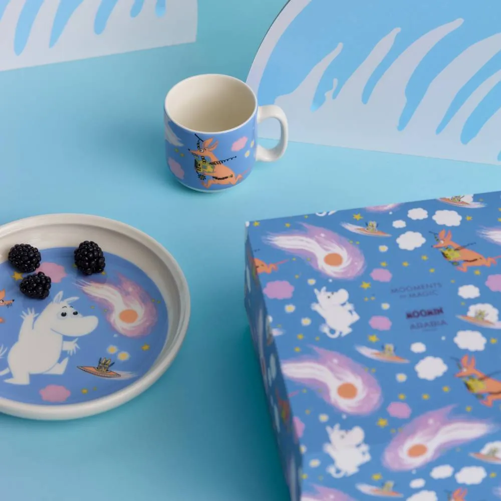Moomintroll Space Adventure serviette en papier bleue 33 cm