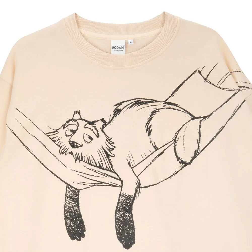 Moomintroll Muskrat Sweat beige coton homme