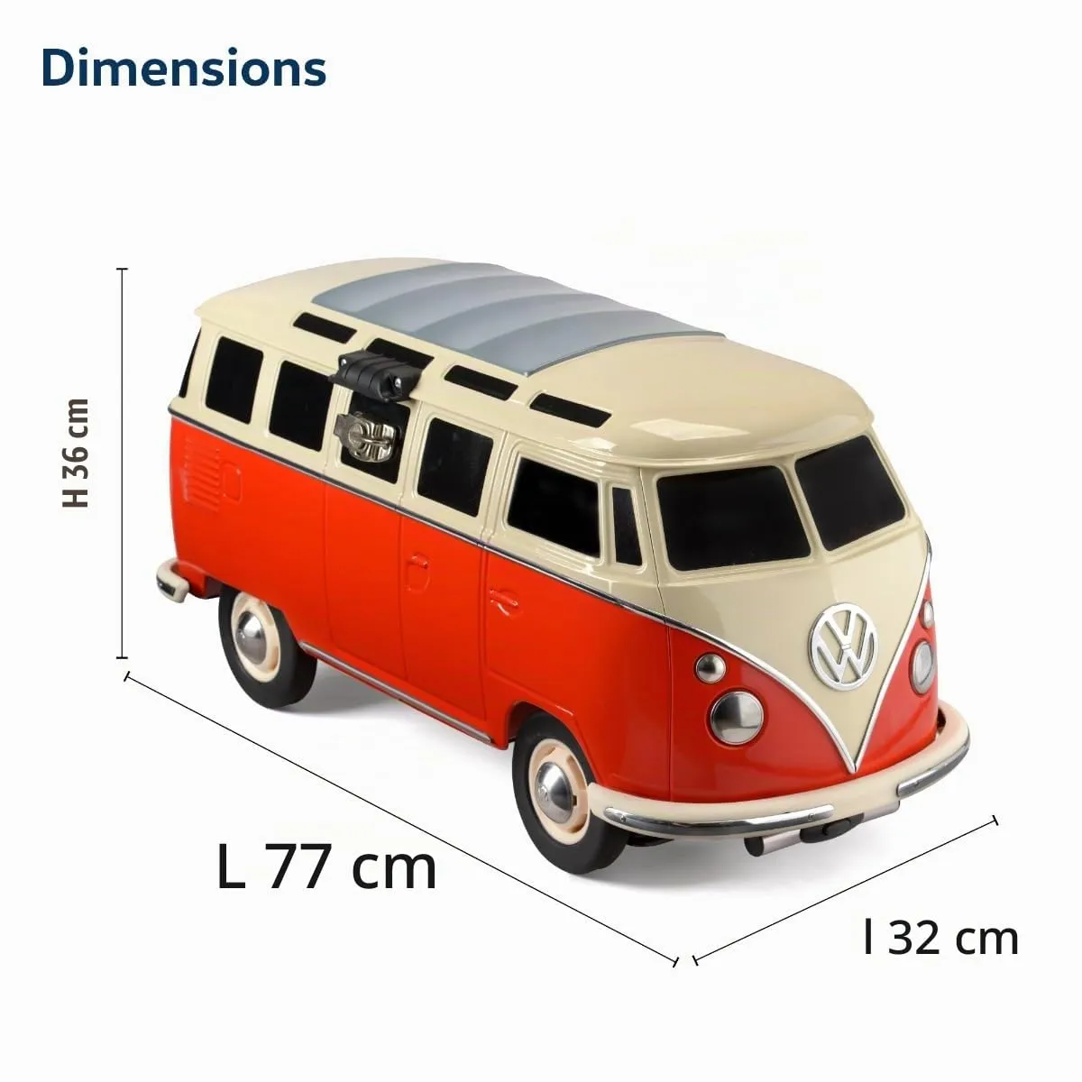 Brisa VW T1 Combi glacière roulante rouge 26 L