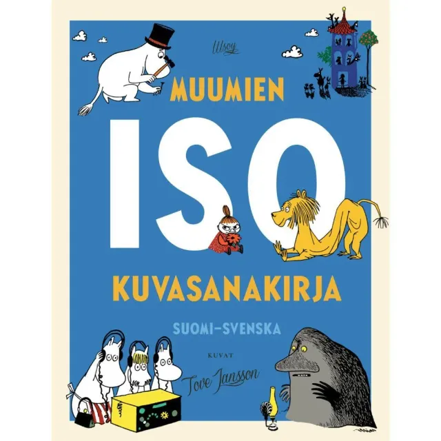 Moomintroll Muumien ISO kuvasanakirja livre suomi-svenska
