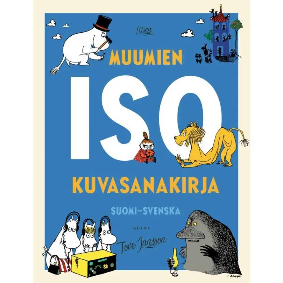Moomintroll Muumien ISO kuvasanakirja livre suomi-svenska
