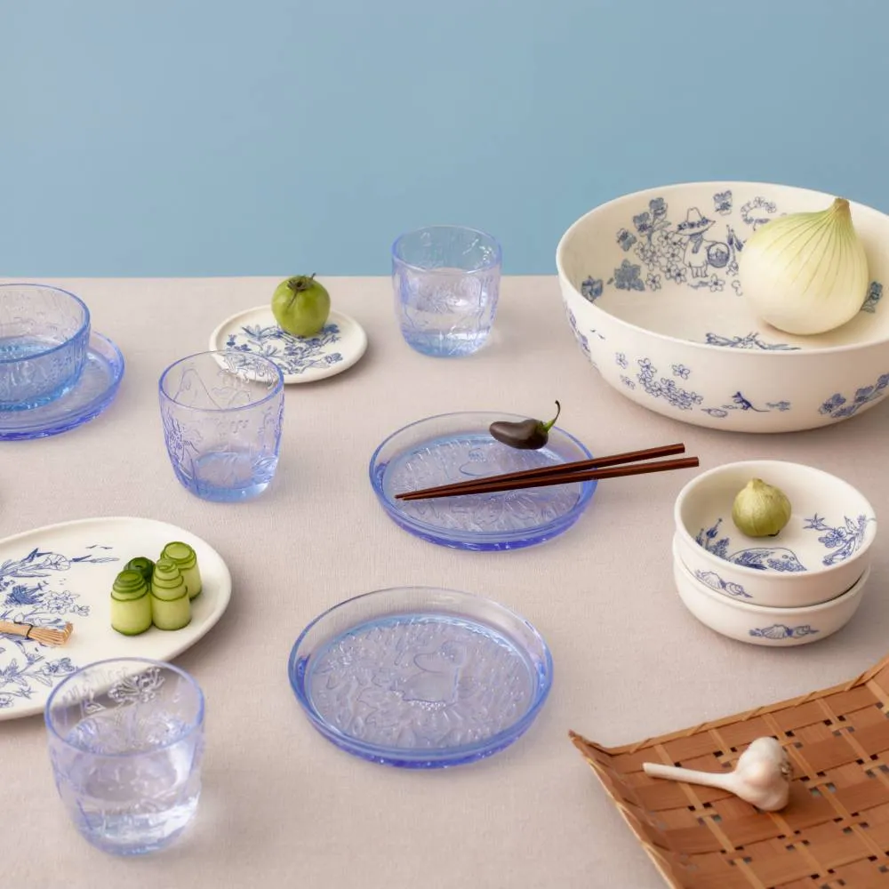 Moomintroll Mystical Forest assiette verre 155 mm