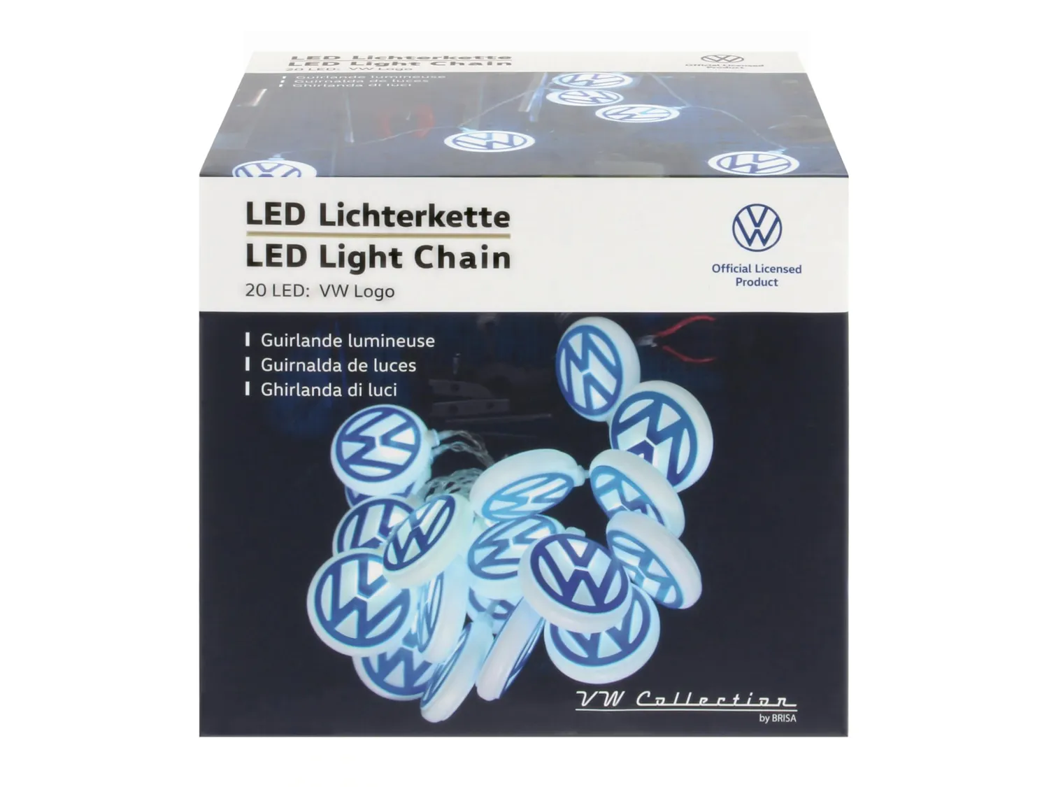 Brisa VW Collection Logo VW guirlande lumineuse 3 m 20 LED