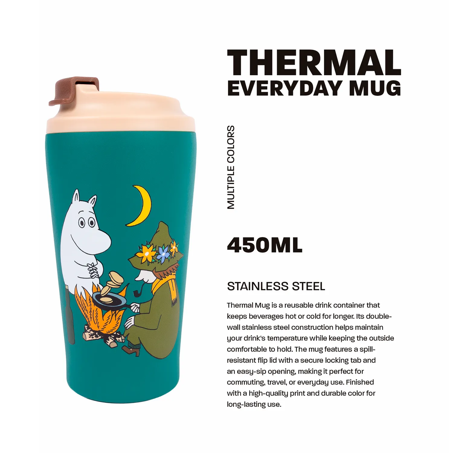 Moomintroll Camping mug isotherme vert 550 ml