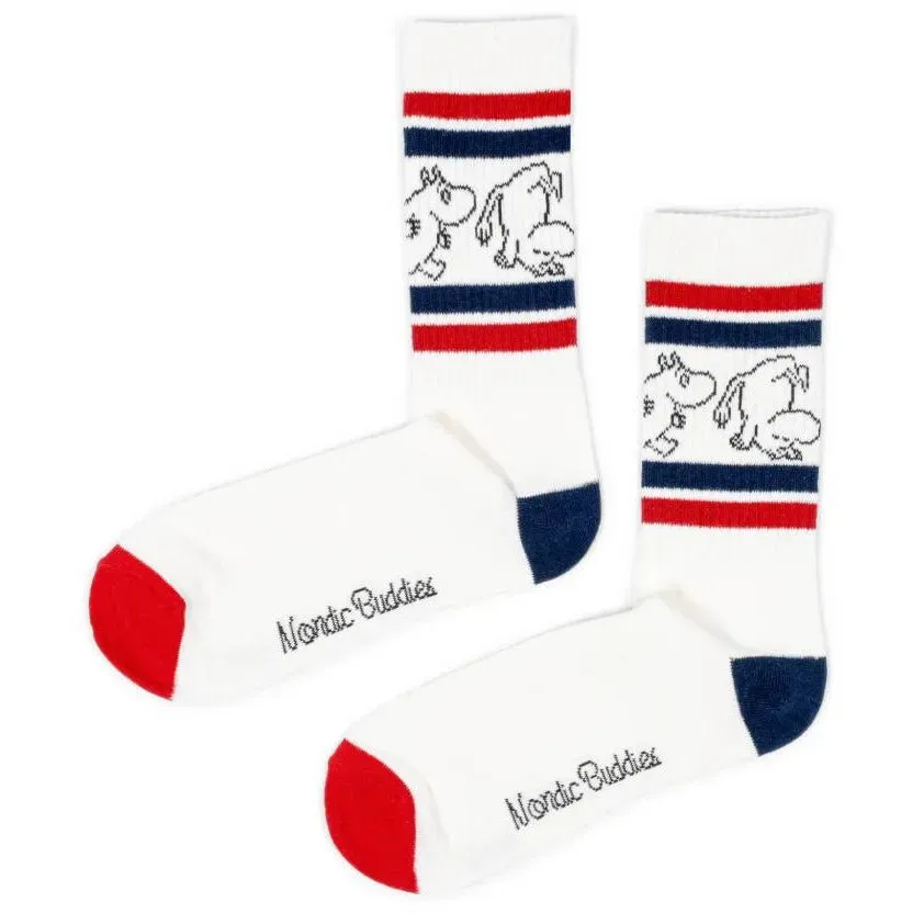 Moomintroll Upside Down chaussettes rétro 40-45