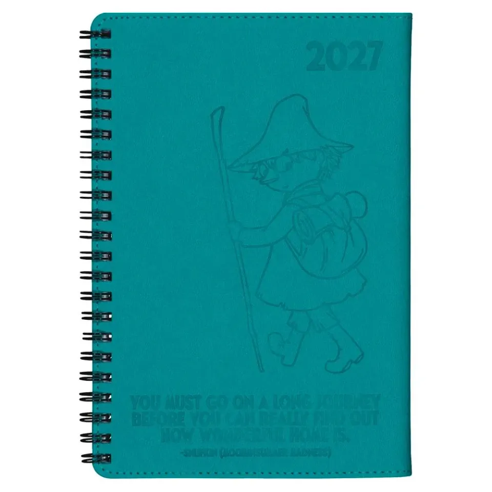 Moomintroll Snufkin agenda 2027 turquoise maxi 14x19,5 cm