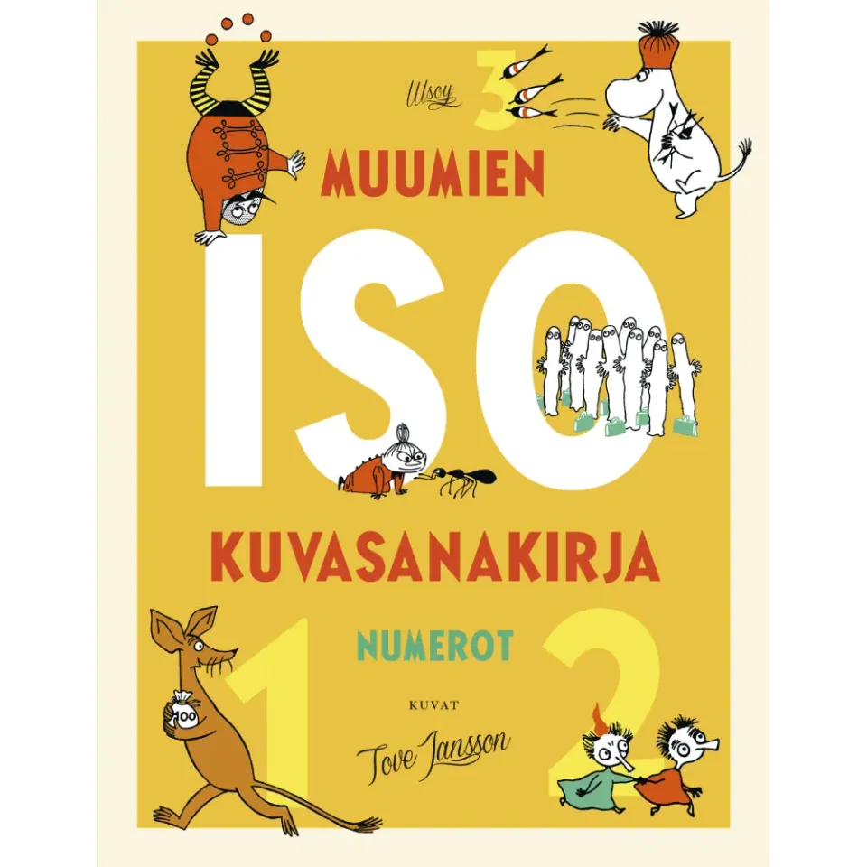 Moomintroll Muumien ISO kuvasanakirja livre Numerot finnois