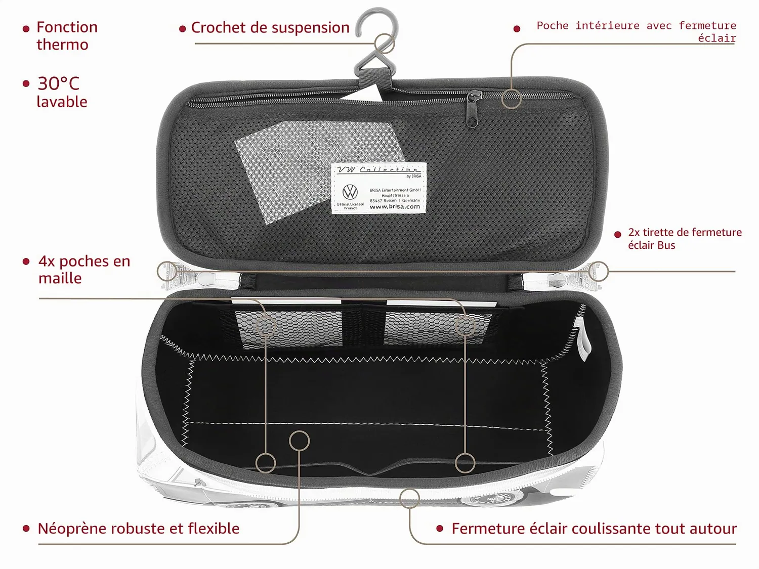 Brisa VW Collection T2 Bus Combi trousse de toilette