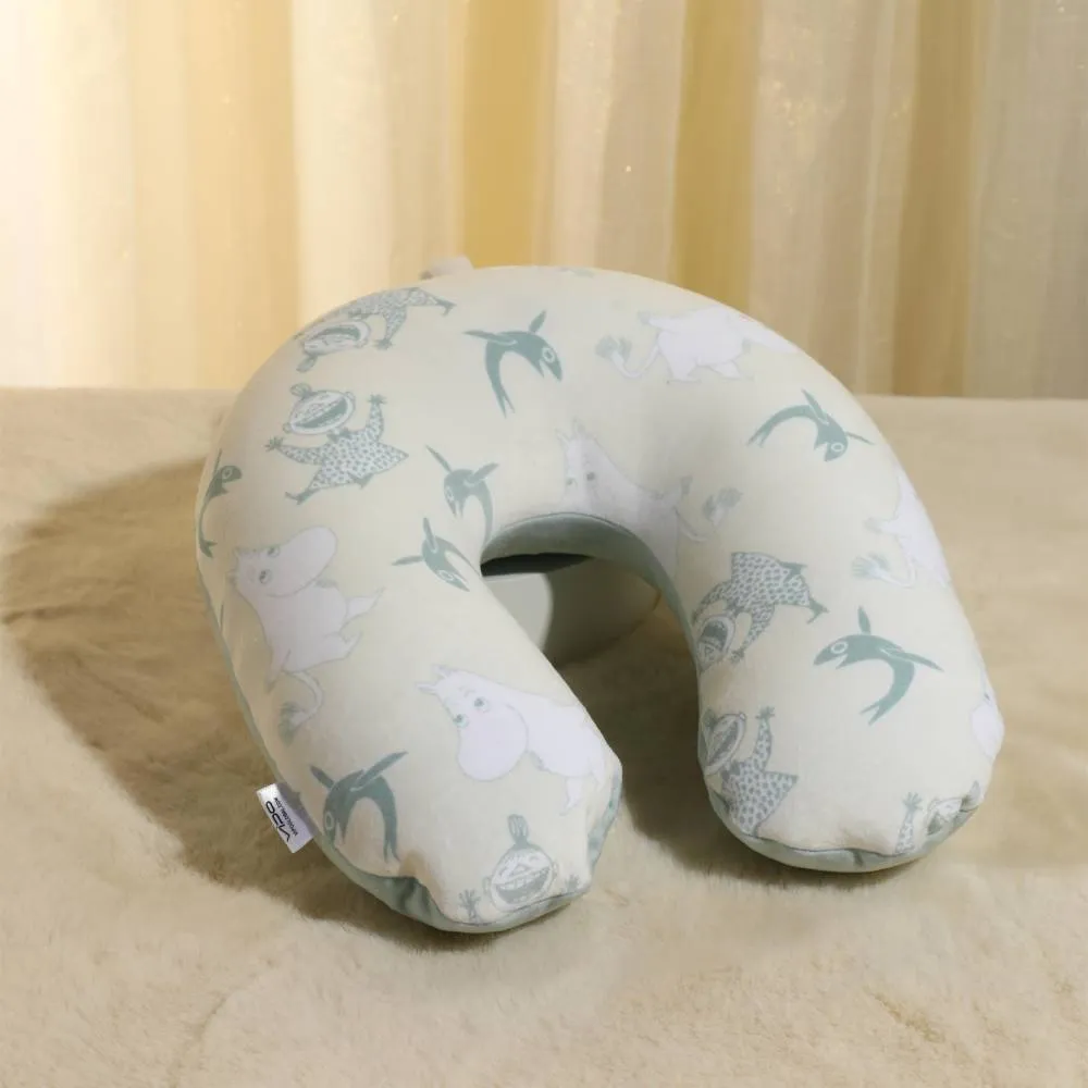 Moomintroll oreiller de voyage gris peluche 2-en-1