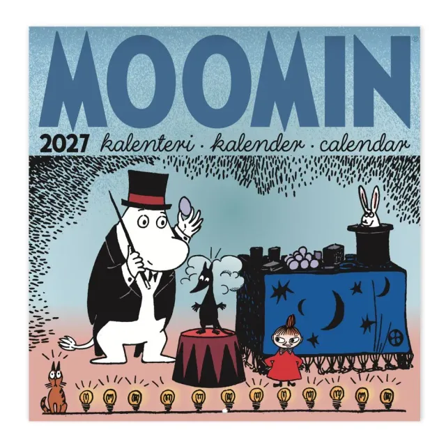 Moomintroll Magicien calendrier mural 2027 20x20 cm