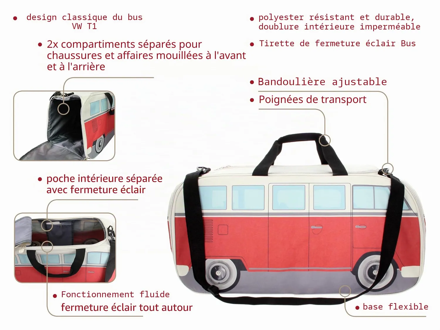 Brisa VW Collection T1 Combi sac de sport