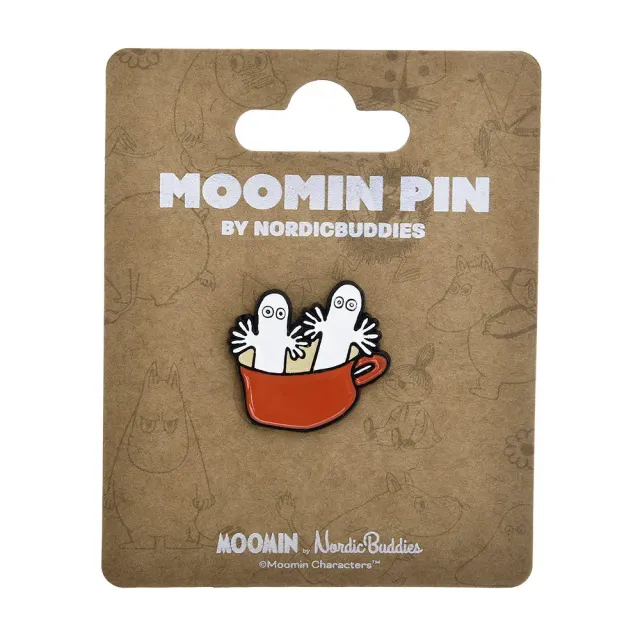 Moomintroll Hattifatteners pin's bateau marron