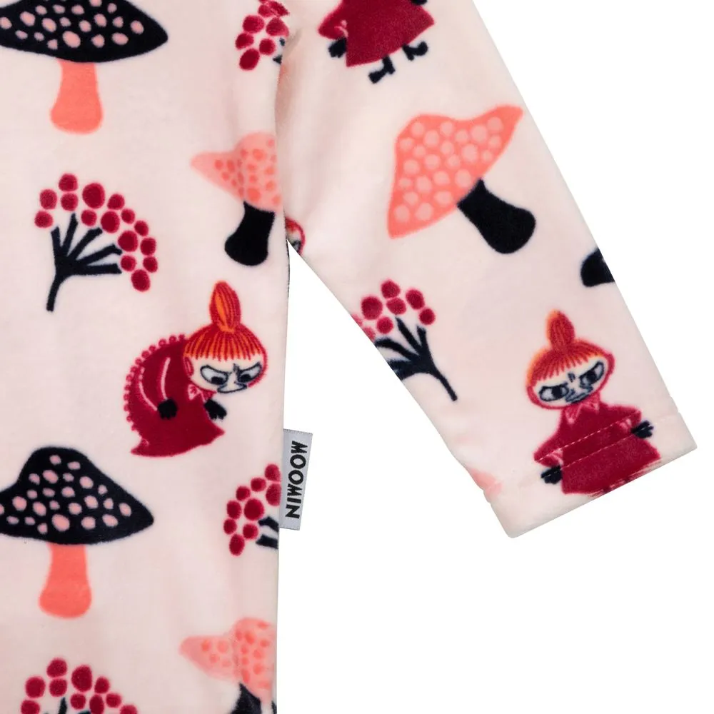 Moomintroll Mushrooming body bébé rose velours recyclé