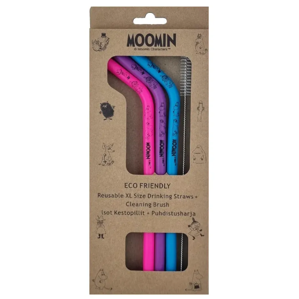 Moomintroll Pailles Silicone Lot de 3 XL