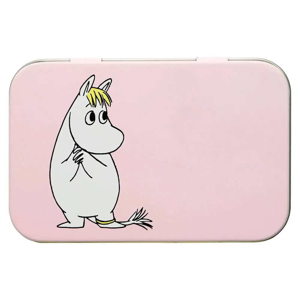 Moomintroll Snorkmaiden Retro boîte métal rose 10x6,5 cm