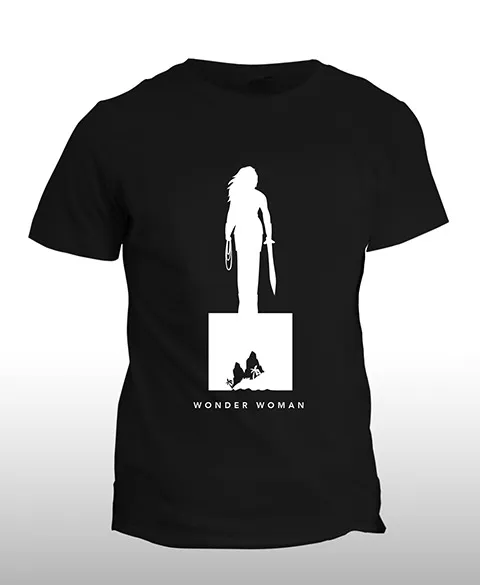 Pixgoodies Wonder Woman t-shirt coton amazones
