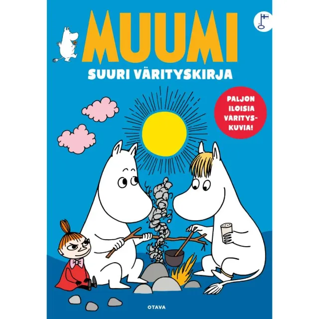 Moomintroll Muumi Suuri värityskirja livre coloriage bleu